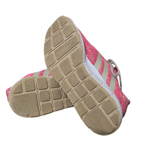 Adidas Swift Run Pink White Mesh Athletic Sneakers Women's Size 8 - Picture 7 of 7